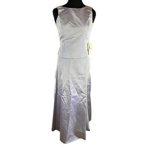 Jessica McClintock bridal millennium 2000 lavender iridescent 2 piece gown 6